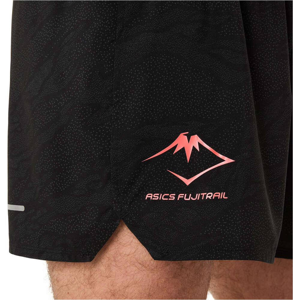Asics pantalón running hombre FUJITRAIL ALL OVER PRINT 5IN SHORT 06