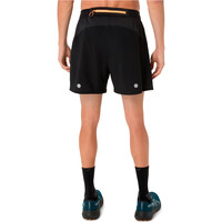 Asics pantalón running hombre FUJITRAIL ALL OVER PRINT 5IN SHORT vista trasera