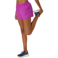 Asics pantalón running mujer CORE 4IN SHORT vista detalle
