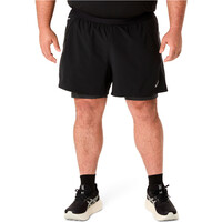 Asics pantaloneta técnica hombre ROAD 2-N-1 5IN SHORT vista frontal