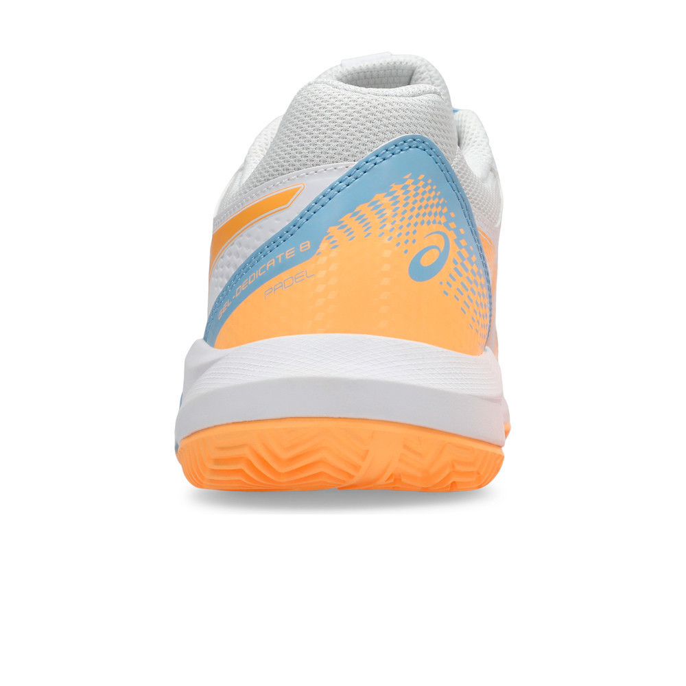 Asics Zapatillas Padel Mujer GEL DEDICATE 8 PADEL W BLNA vista trasera