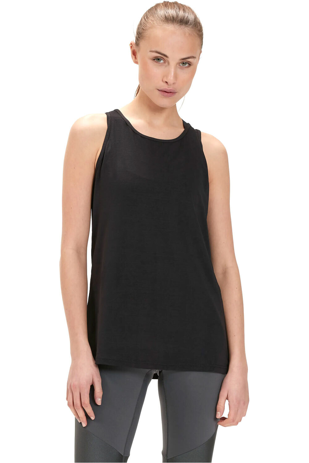 Athlecia camiseta tirantes fitness mujer Mota W Slub Top vista frontal