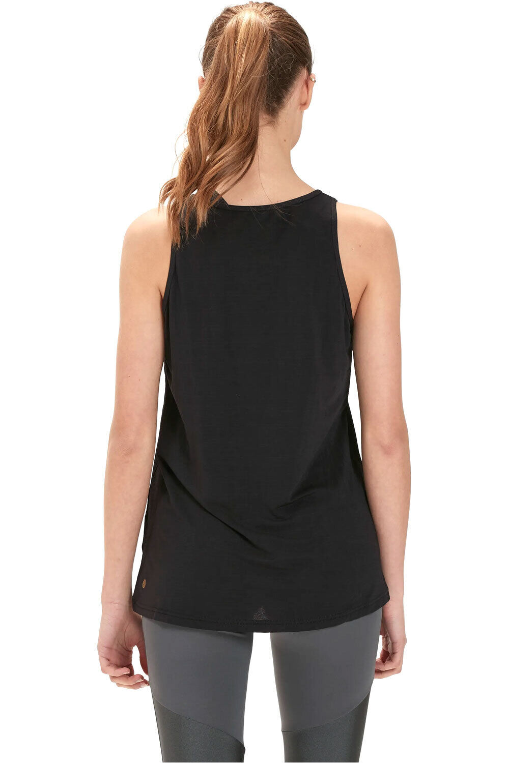 Athlecia camiseta tirantes fitness mujer Mota W Slub Top vista trasera