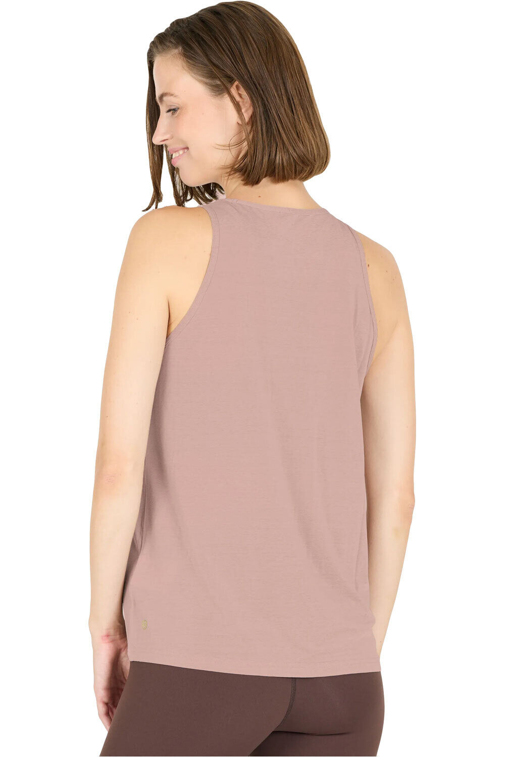 Athlecia camiseta tirantes fitness mujer Mota W Slub Top vista trasera