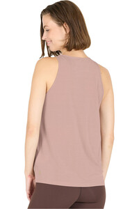 Athlecia camiseta tirantes fitness mujer Mota W Slub Top vista trasera