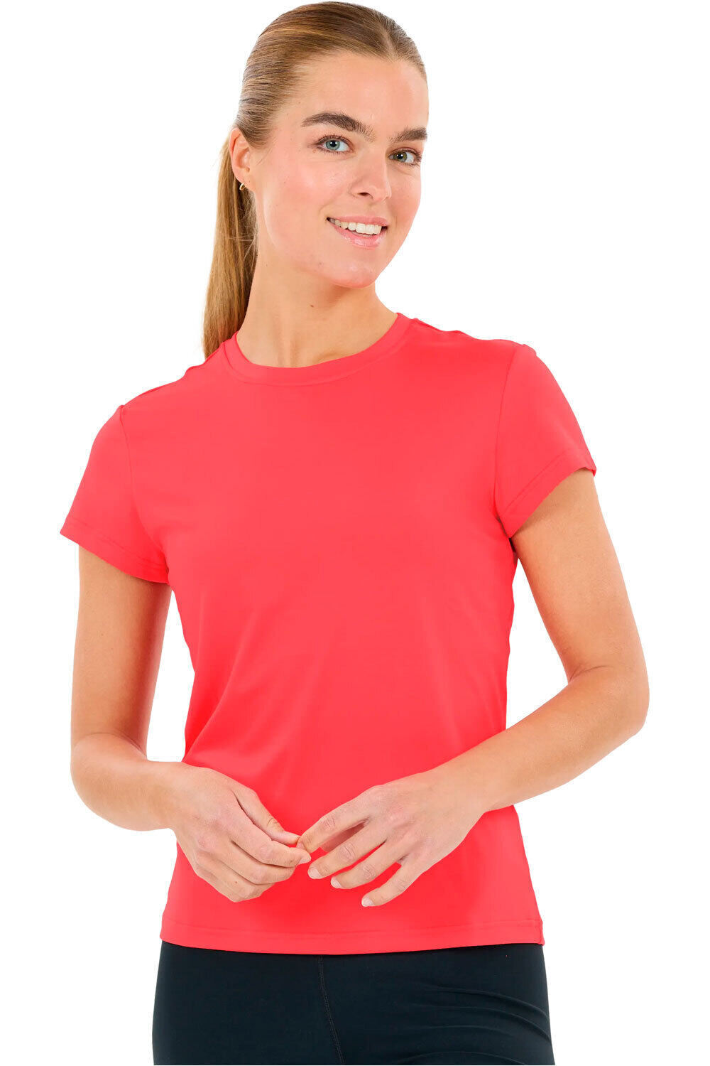 Athlecia camisetas fitness mujer Almi W S/S Tee vista frontal