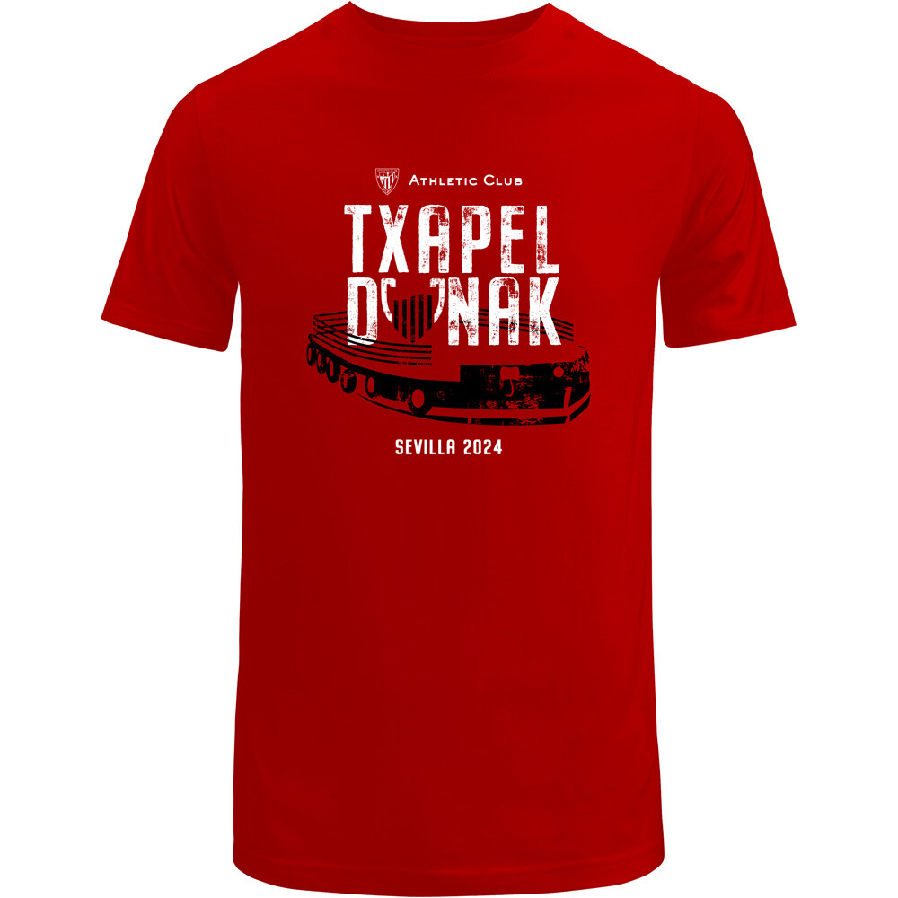 Athletic Club camiseta entrenamiento niño SS TEE CAM.TXAPELDUNAK JR.  COPA 24 vista frontal