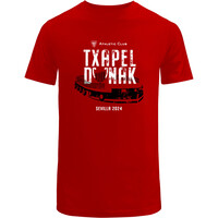 Athletic Club camiseta entrenamiento niño SS TEE CAM.TXAPELDUNAK JR.  COPA 24 vista frontal