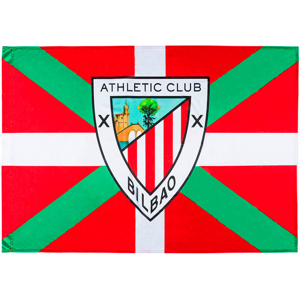 Athletic Club merchandaising equipos de fútbol oficiales BANDERA IKURRIA ESCUDO vista frontal