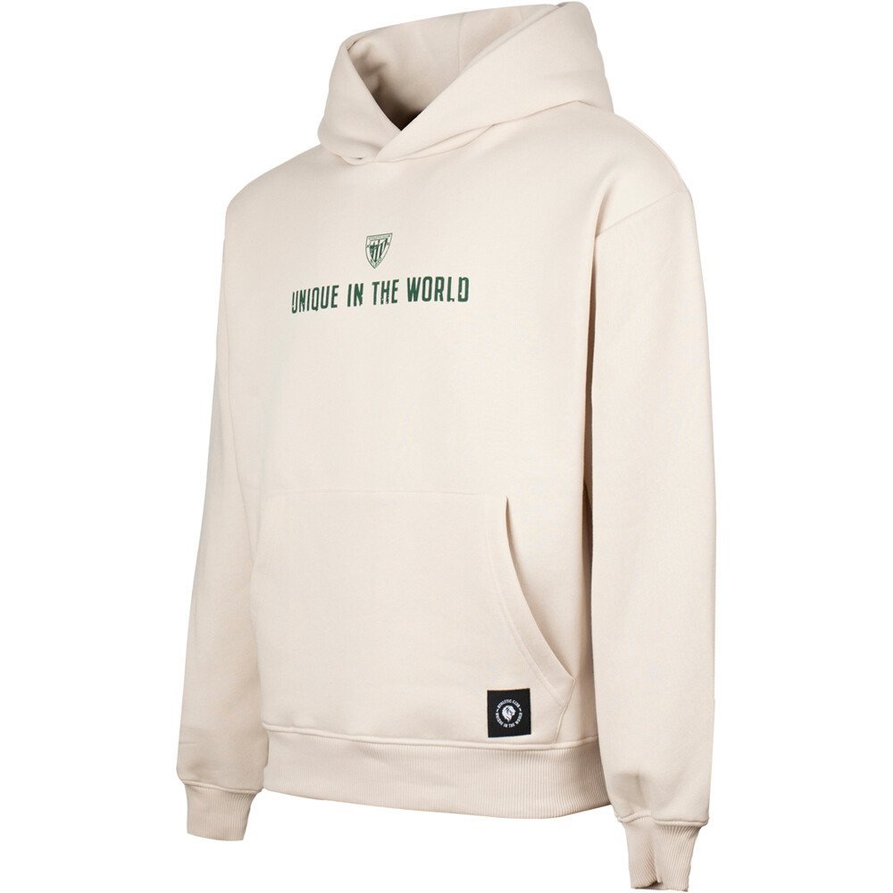 Athletic Club sudadera entrenamiento fútbol SUDADERA CAPUCHA HARROBI ESCUDO vista frontal