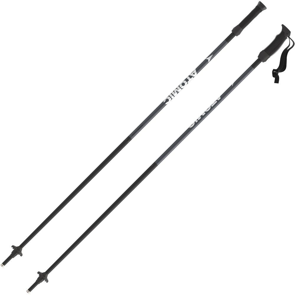 Atomic bastones esquí infantil AMT JR Black/ vista frontal