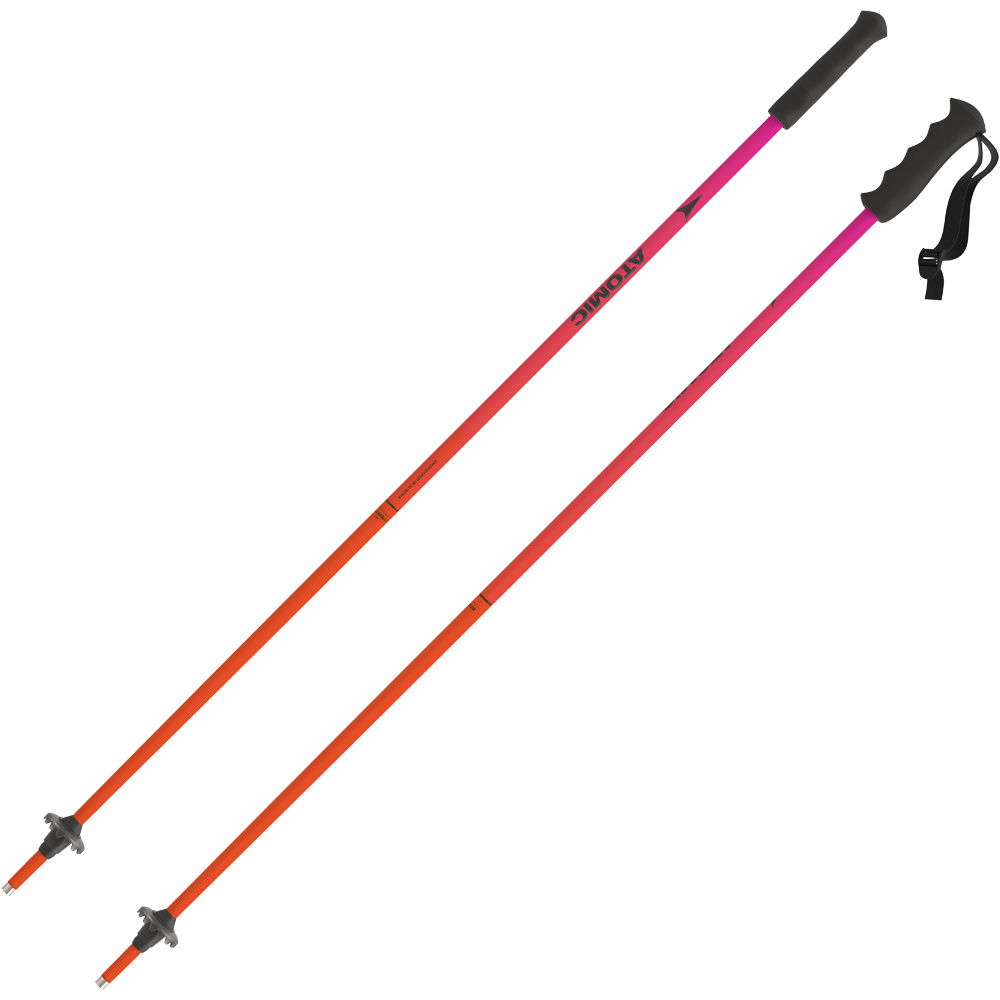 Atomic bastones esquí infantil REDSTER JR Red Tension/ vista frontal