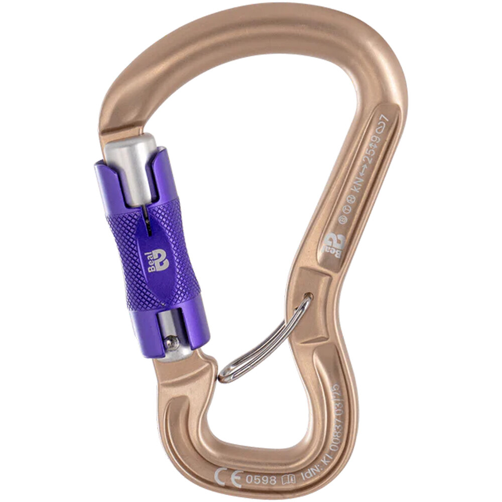 Beal mosquetón seguridad CONNECTOR ORIENT EXPRESS BI MATIC MATT vista frontal
