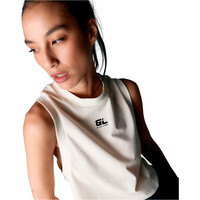 Black Limba camiseta tirantes fitness mujer Cross vista detalle