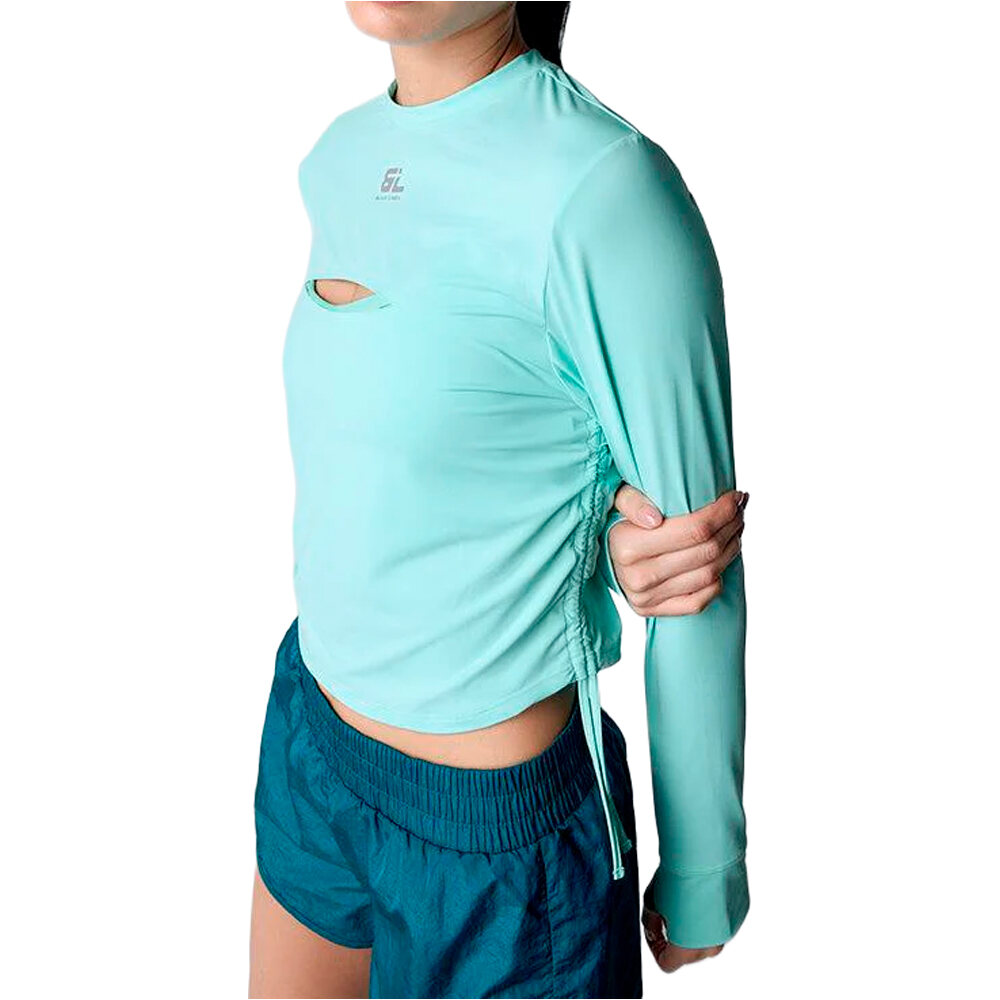 Black Limba camisetas fitness mujer Hill vista frontal