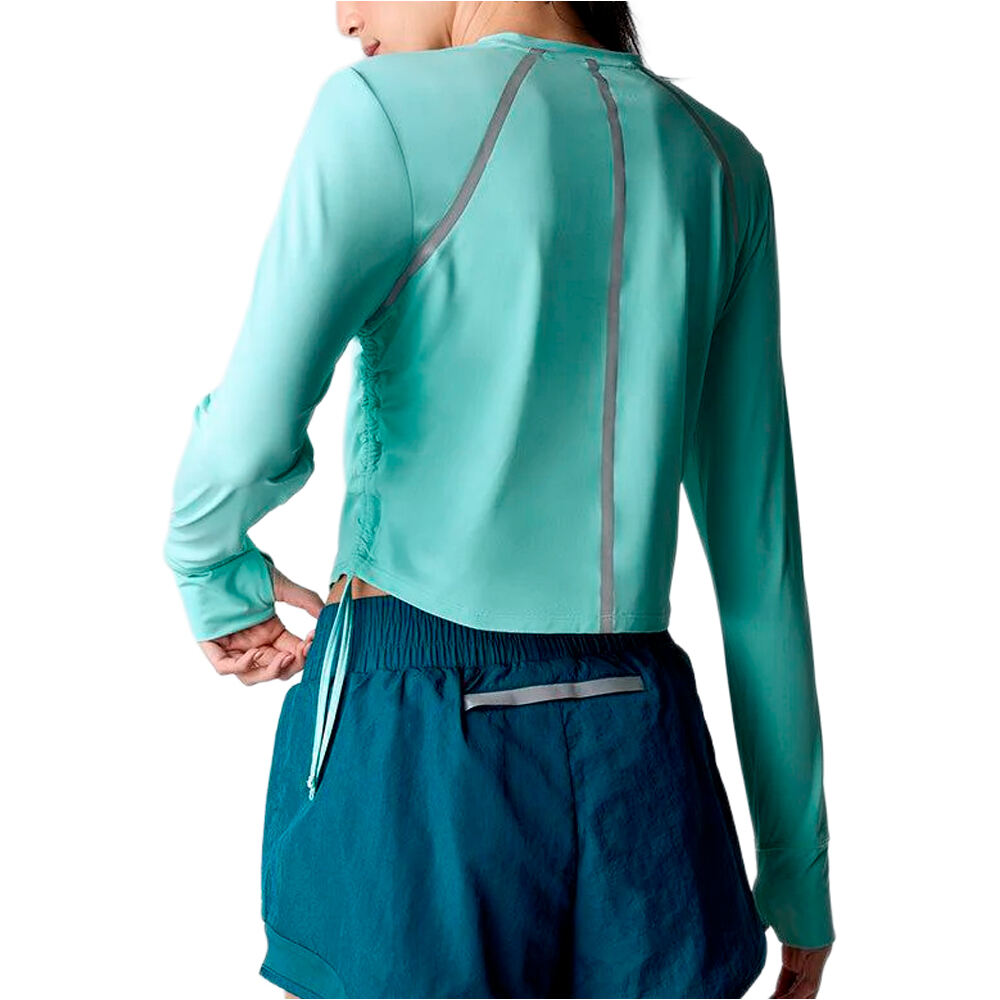 Black Limba camisetas fitness mujer Hill vista trasera