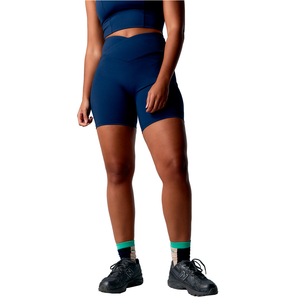 Black Limba pantalones y mallas cortas fitness mujer Ica vista frontal