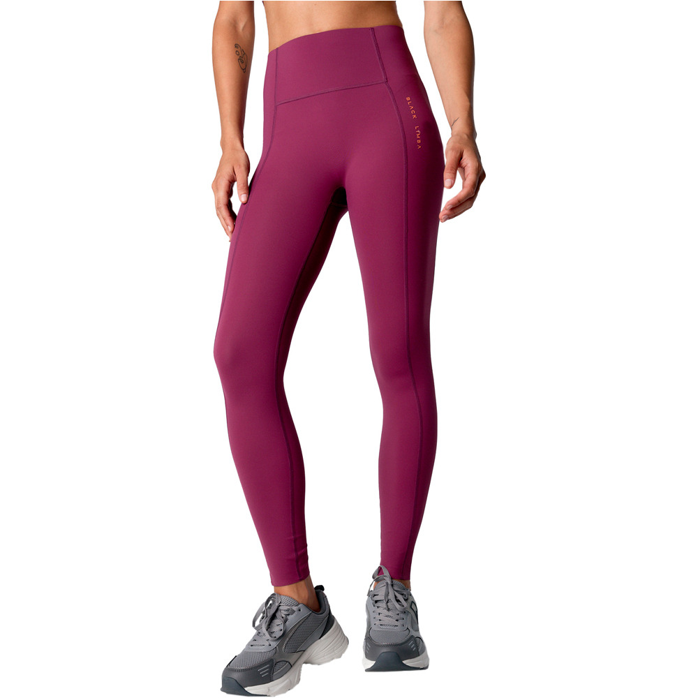 Black Limba pantalones y mallas largas fitness mujer Curve Line vista frontal