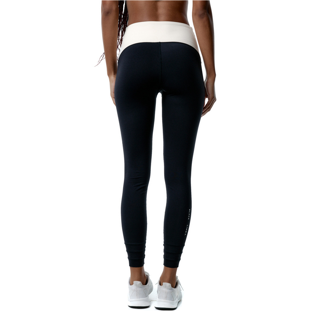Black Limba pantalones y mallas largas fitness mujer Evolve vista trasera
