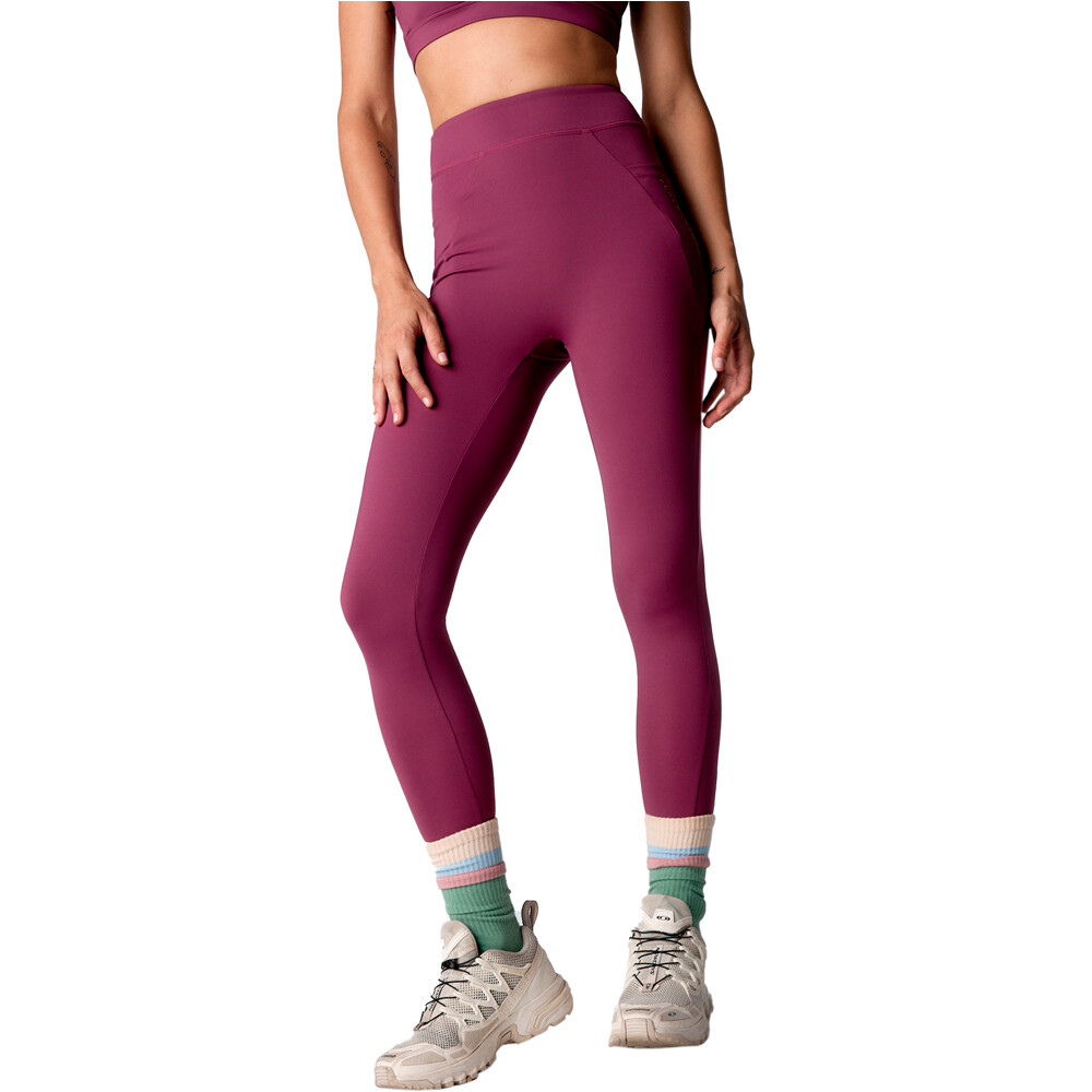 Black Limba pantalones y mallas largas fitness mujer Flexor vista frontal