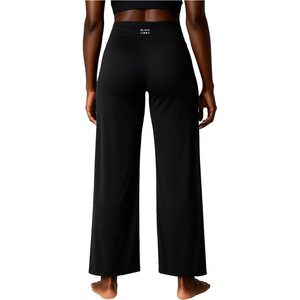 Black Limba pantalones y mallas largas fitness mujer Halves vista trasera