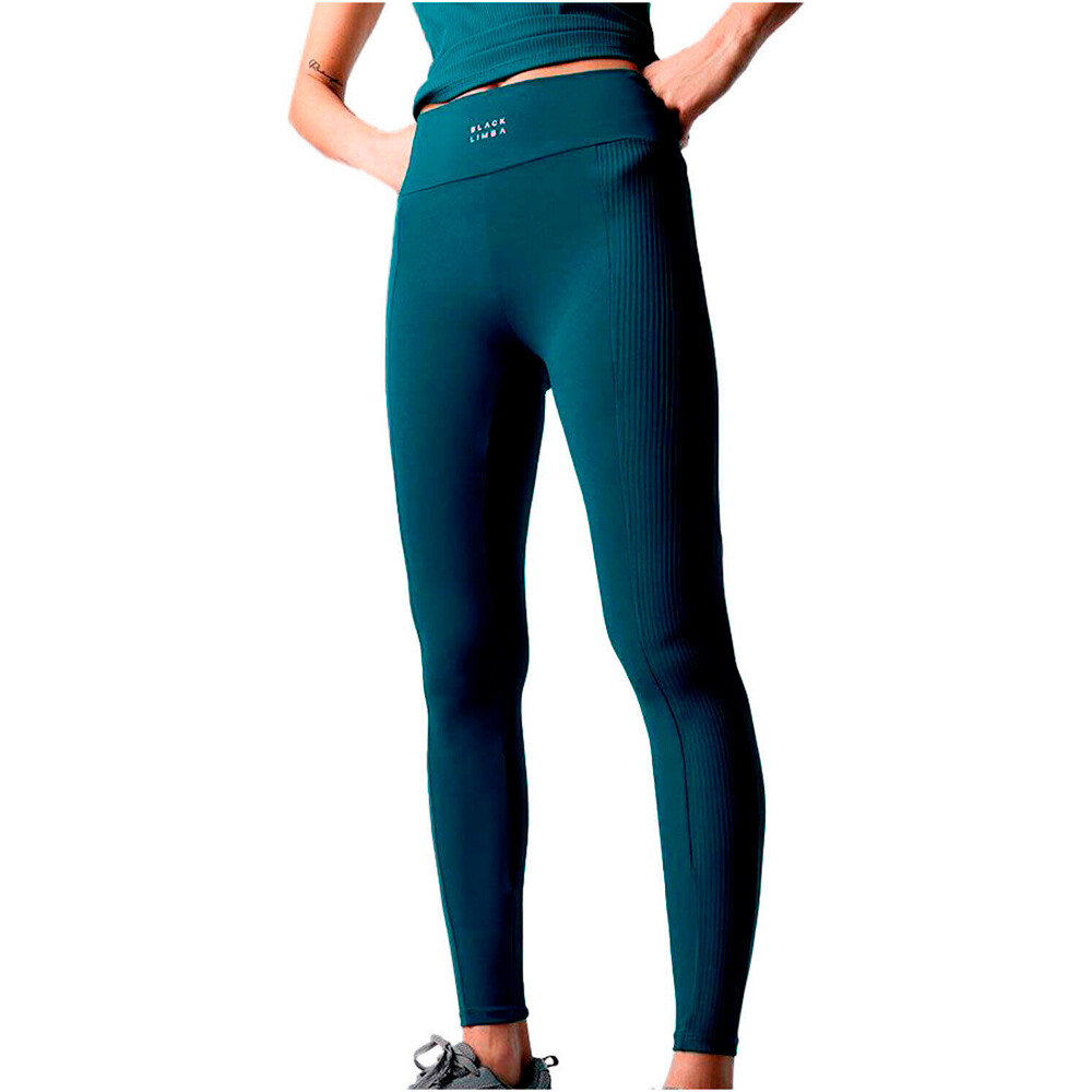 Black Limba pantalones y mallas largas fitness mujer Legging deportivo Tempo vista frontal