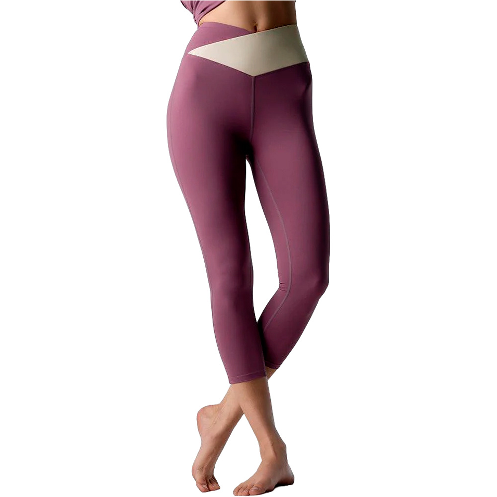 Black Limba pantalones y mallas largas fitness mujer Twist vista frontal