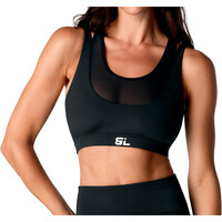 Black Limba sujetadores deportivos Delvor vista frontal