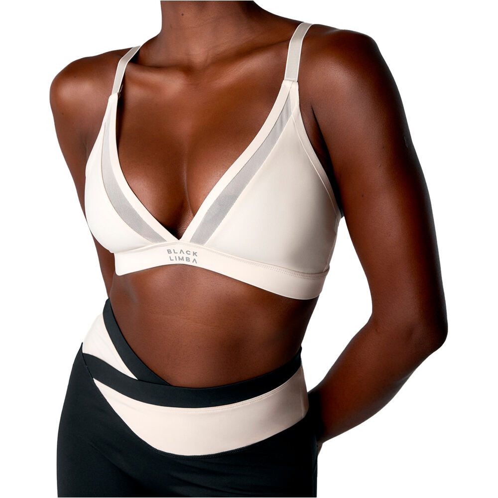 Black Limba sujetadores deportivos Nadia vista frontal