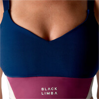 Black Limba sujetadores deportivos Pace Line vista detalle