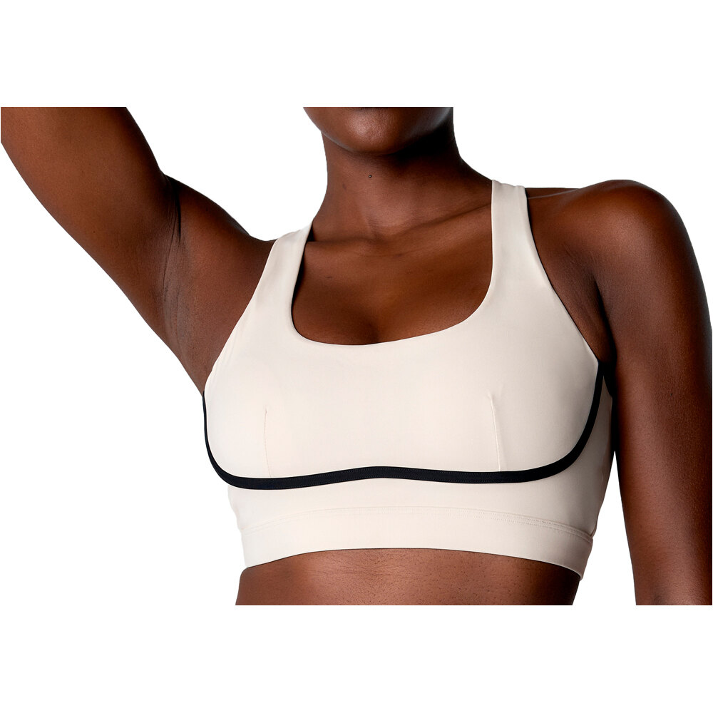 Black Limba sujetadores deportivos Tao vista frontal