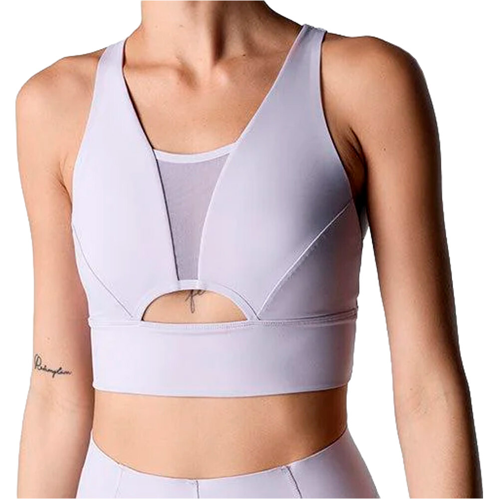 Black Limba sujetadores deportivos Top deportivo Becca vista frontal