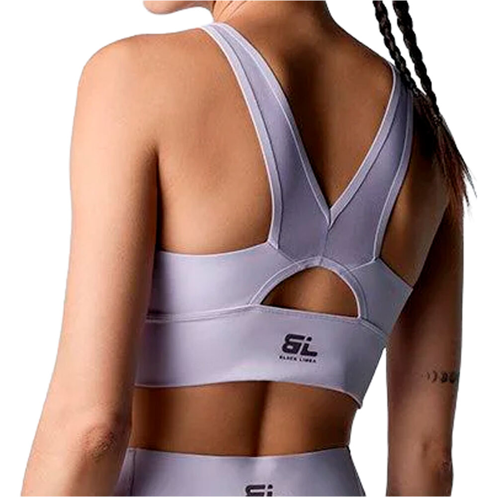 Black Limba sujetadores deportivos Top deportivo Becca vista trasera