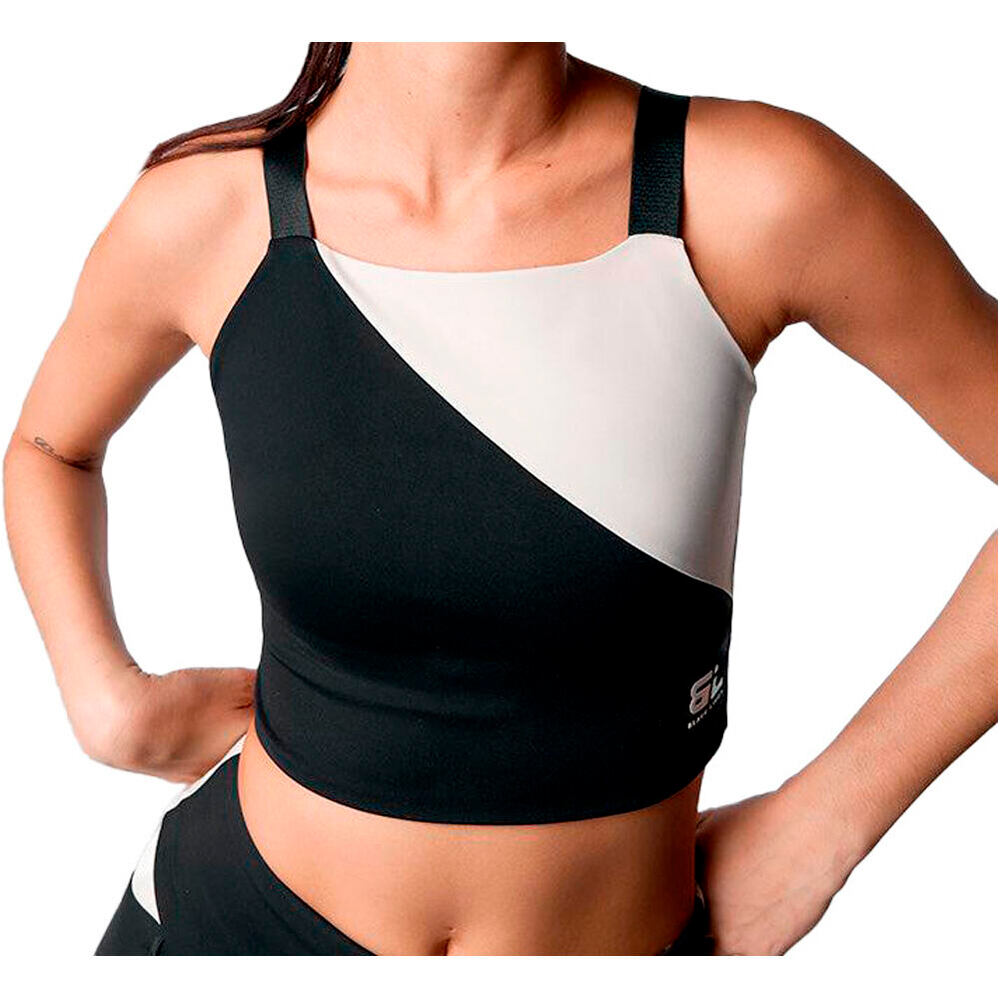 Black Limba sujetadores deportivos Top deportivo Boldfit vista frontal