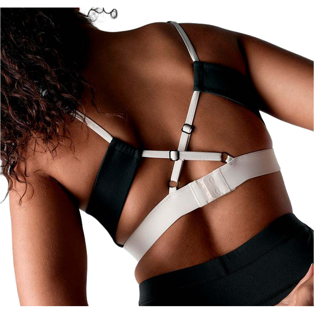 Black Limba sujetadores deportivos Top deportivo Donna vista trasera