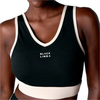 Black Limba sujetadores deportivos Torque Line vista detalle