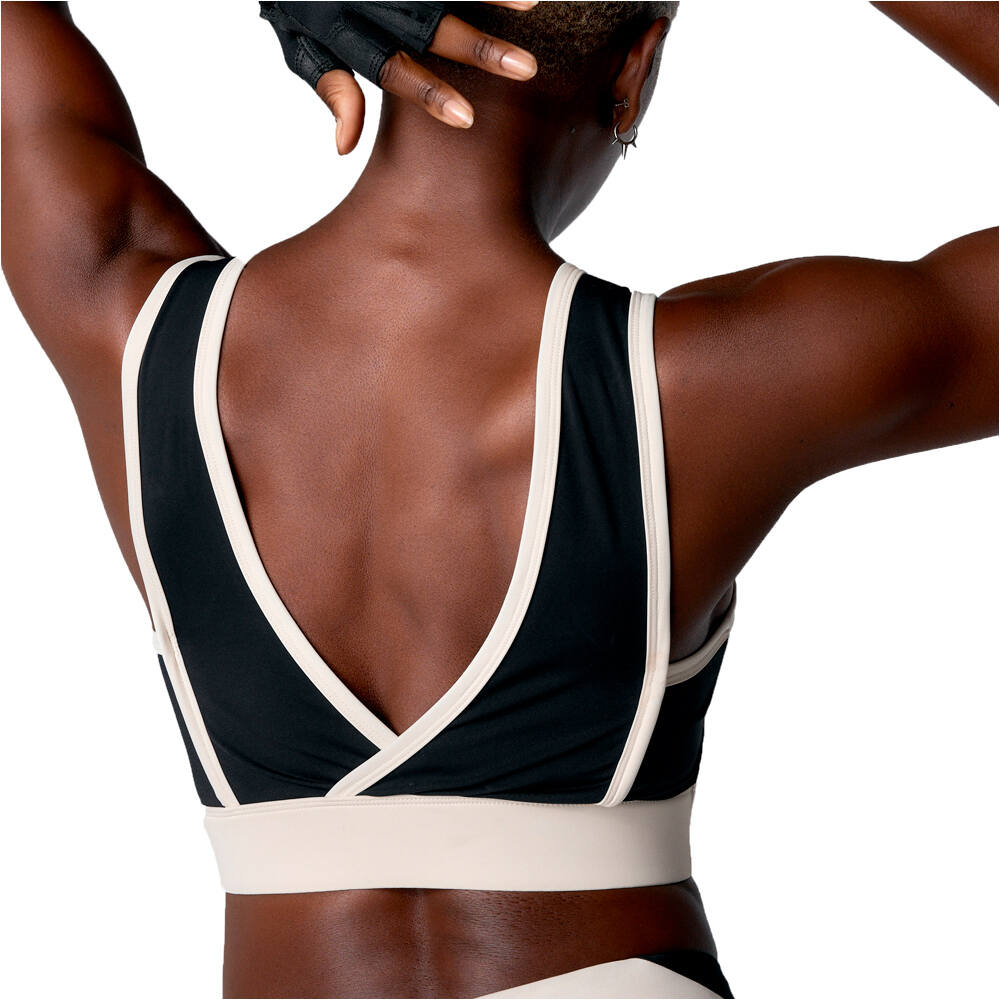 Black Limba sujetadores deportivos Torque Line vista trasera