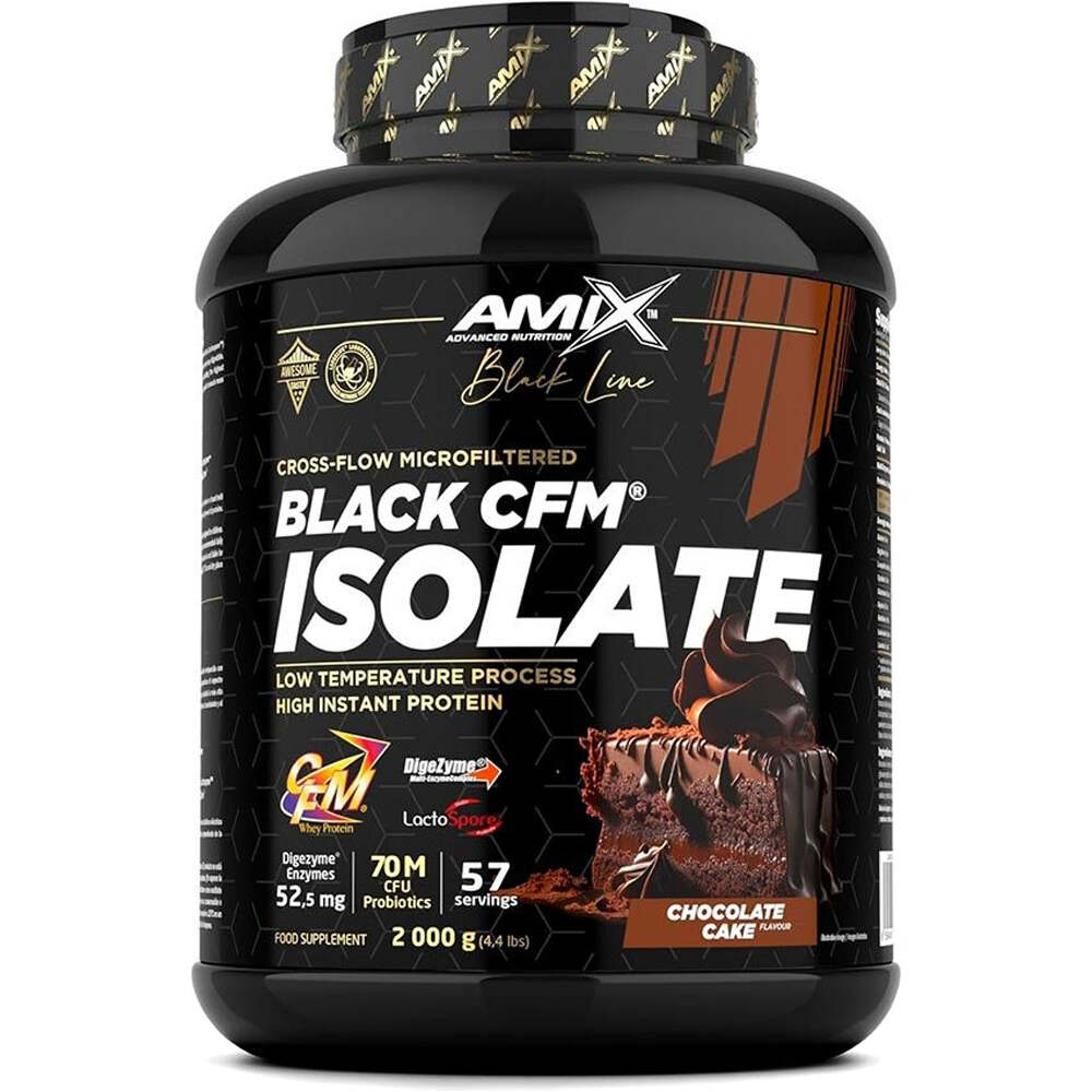 Blackline Proteinas Aislado Suero/Whey BLACK CFM ISOLATE 2 KG Tarta de chocolat vista frontal