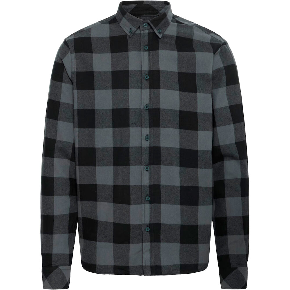 Blend camisa manga larga hombre Shirt black squares 03