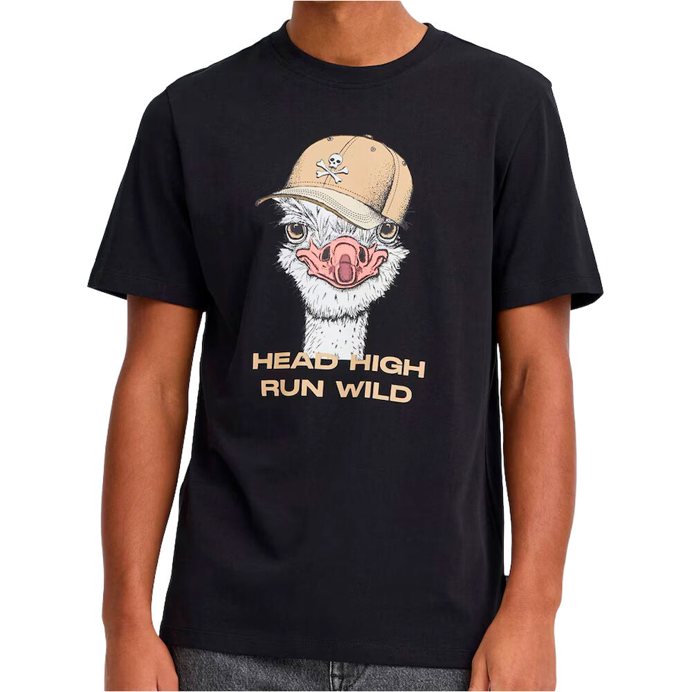 Blend camiseta manga corta hombre BHKurt ostrich funny tee vista frontal
