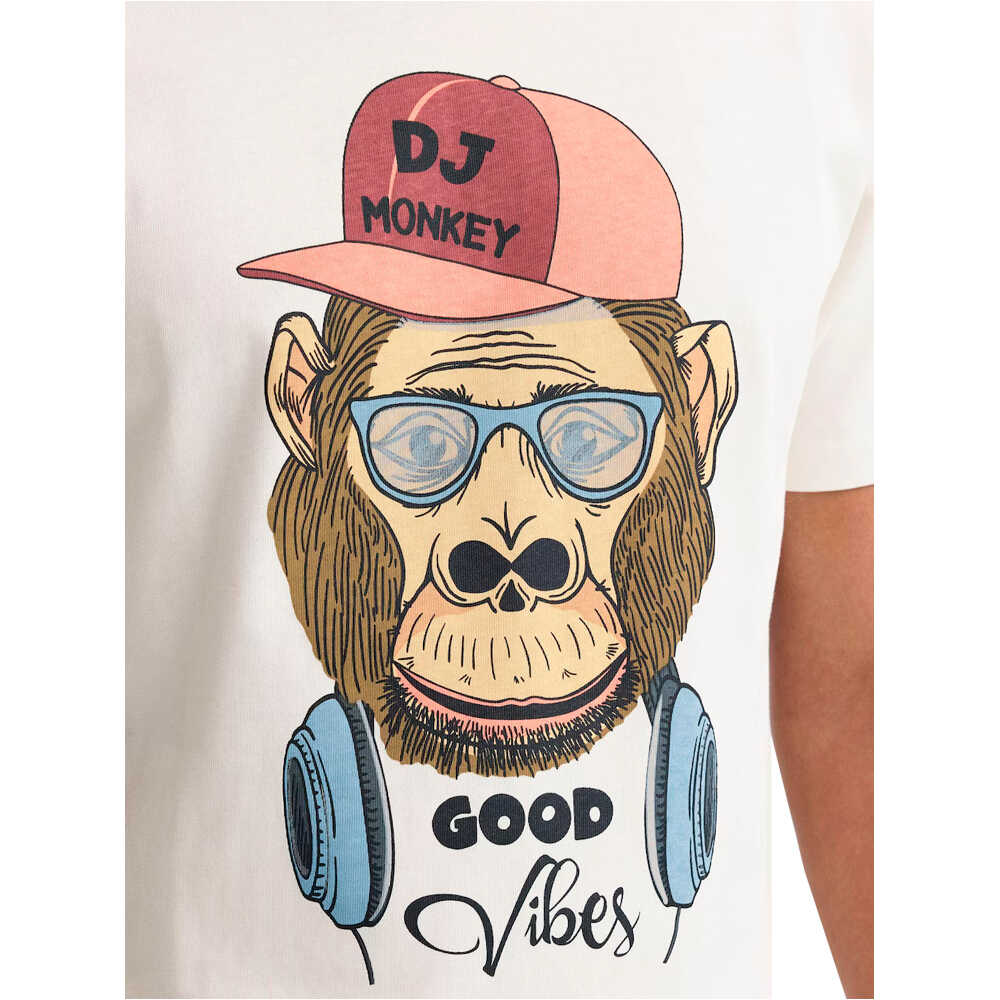 Blend camiseta manga corta hombre _M_BHKurt funny Monkey graphic tee 03