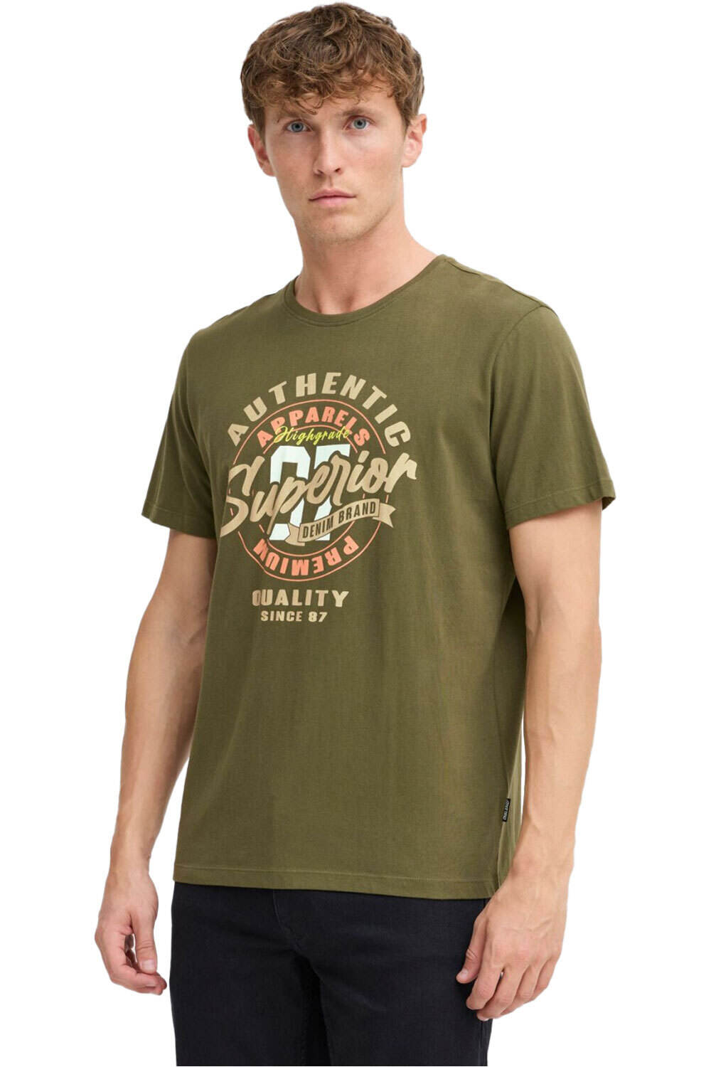 Blend camiseta manga corta hombre _M_letras tee vista frontal