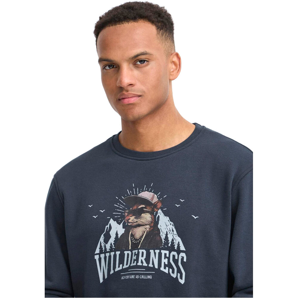 Blend sudadera hombre crew swetshirt animal vista detalle