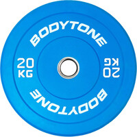 Bodytone disco pesas Bumper de goma maciza 20 kg vista frontal