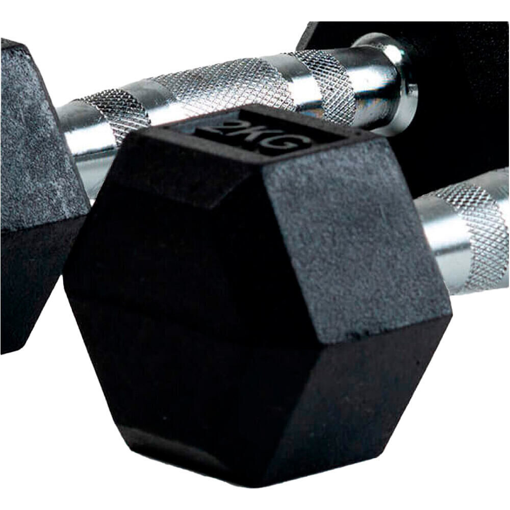 Bodytone mancuernas MANCUERNAS DE GOMA HEXAGONALES 2 KG 01