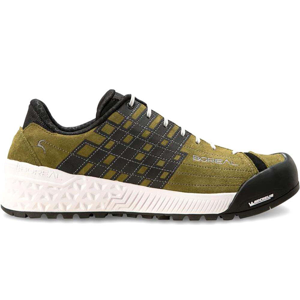 Boreal zapatilla trekking hombre BAMBA OLIVE lateral exterior
