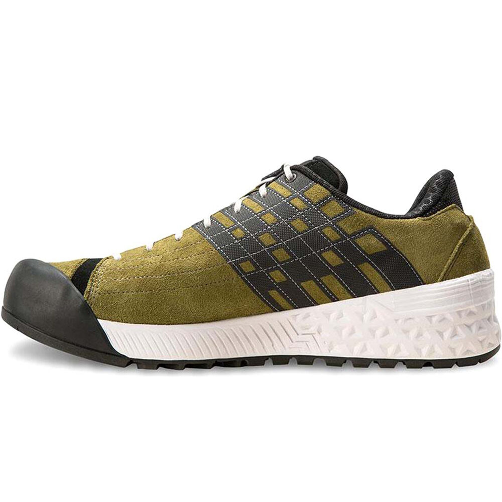 Boreal zapatilla trekking hombre BAMBA OLIVE vista trasera