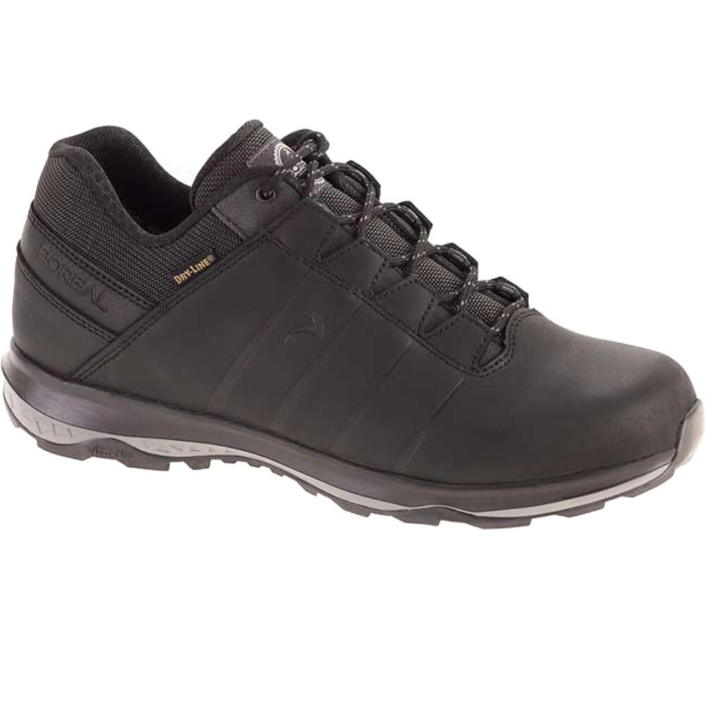 Boreal zapatilla trekking hombre MAGMA CLASSIC BLACK lateral exterior