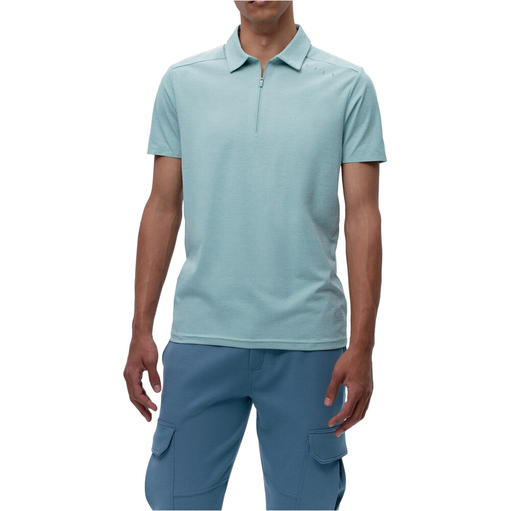 Born Living Yoga camiseta fitness hombre T-Shirt Polo Kariba vista frontal