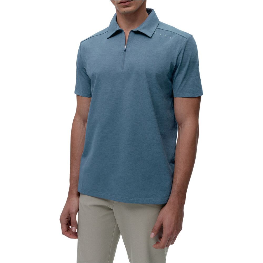 Born Living Yoga camiseta fitness hombre T-Shirt Polo Kariba vista frontal